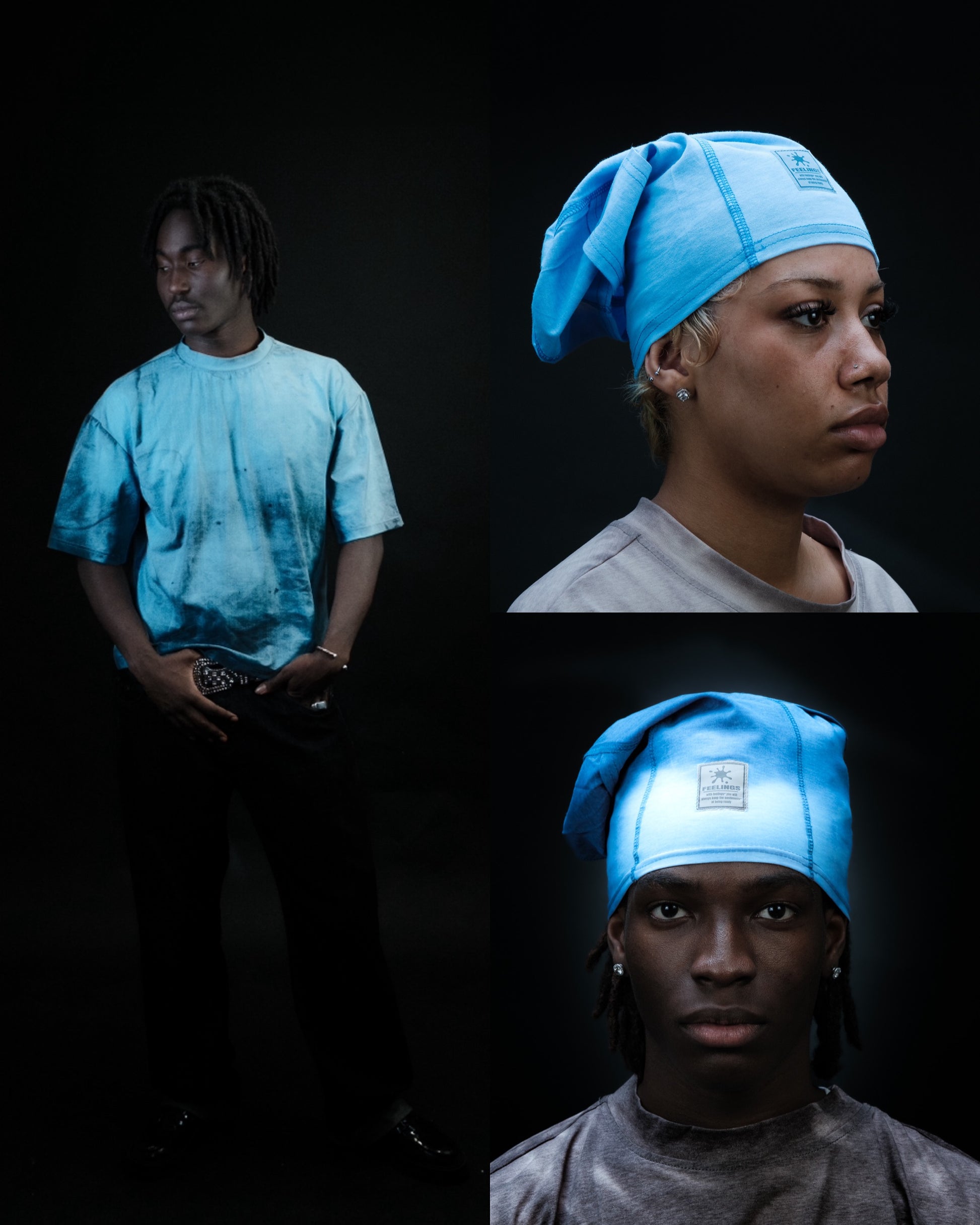 TEE + SKI MASK bleu