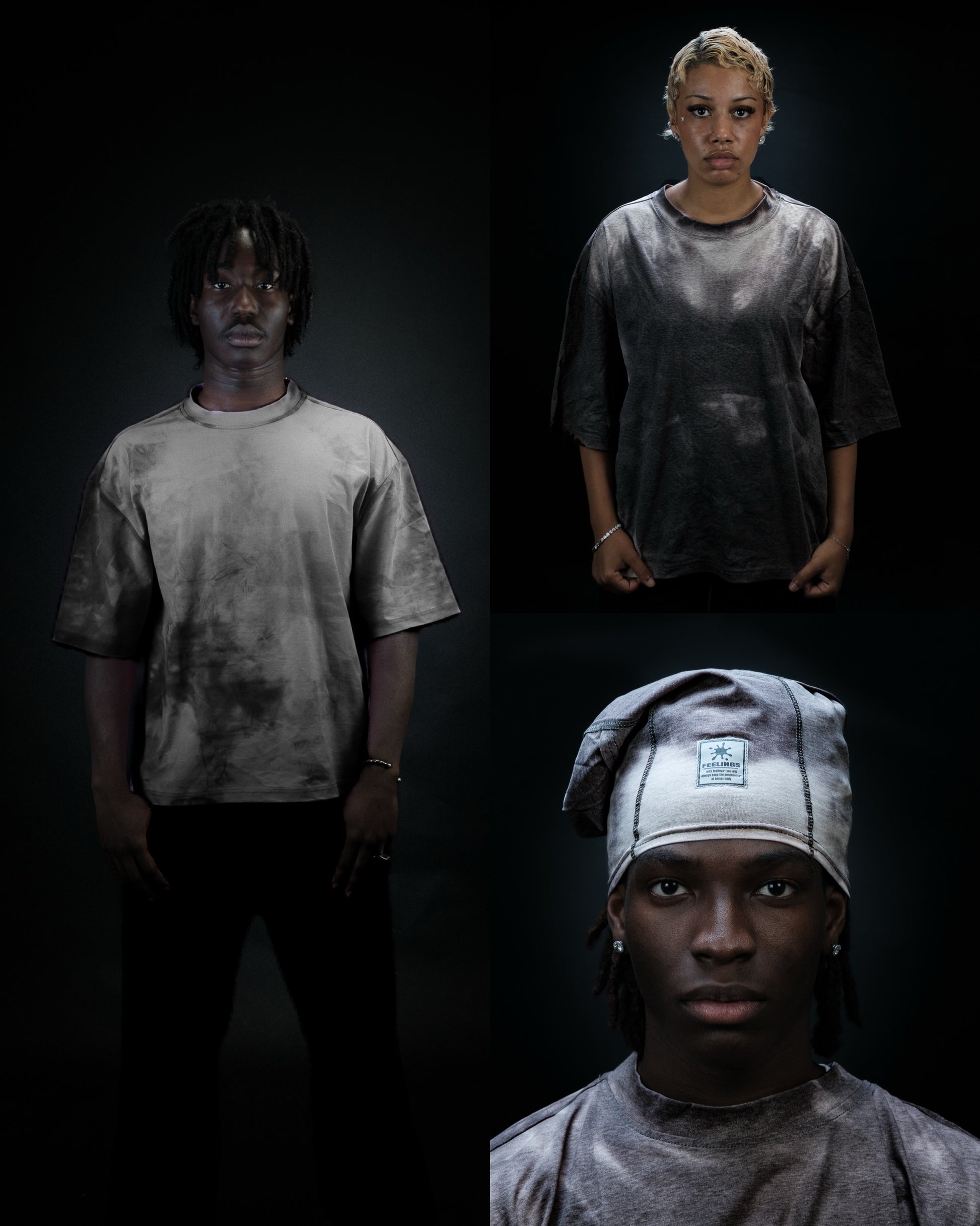 TEE + SKI MASK noir/blanc